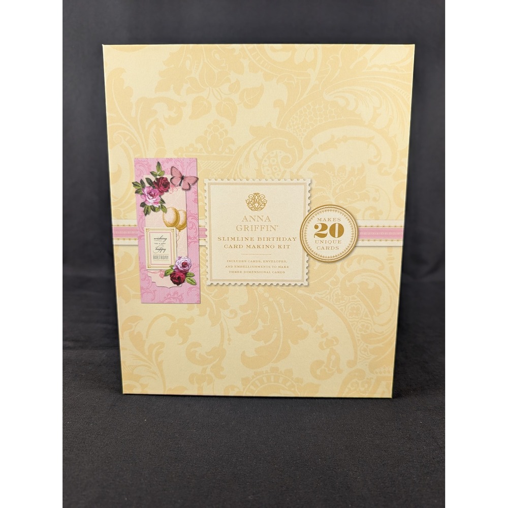 Anna Griffin Slimline Birthday Card Making Kit 20 Unique Cards